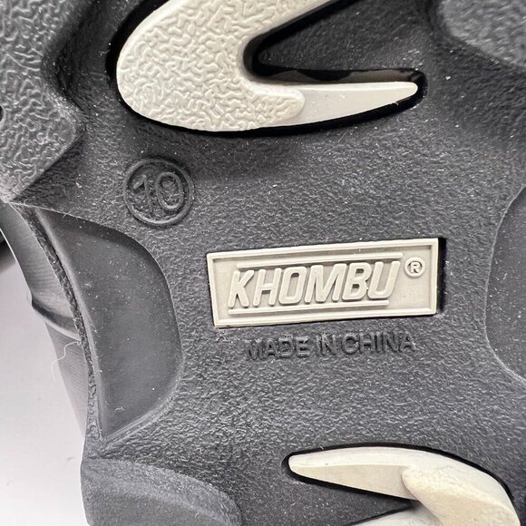 Khombu Nordic Women's Black Leather Waterproof Faux Fur Lace Boots Size 10 - Picture 6 of 6